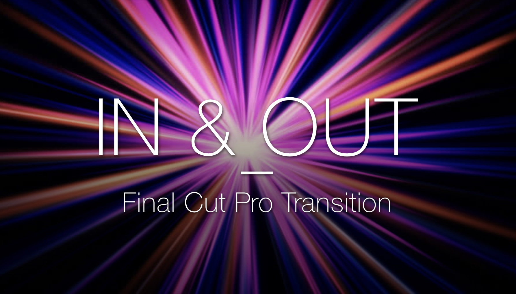 Final Cut Pro Transition - Zoom In & Out
